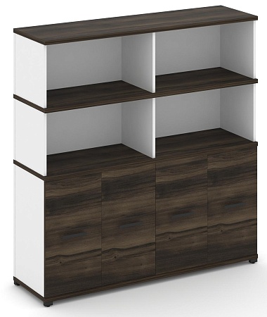 Распашной шкаф опорный/приставной с надставкой высокой CN.SOPR-008 B/W