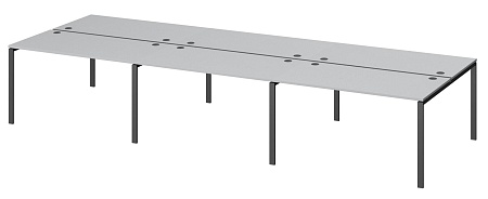 Бенч двойной на 6 рабочих мест АМБ-004.60-6