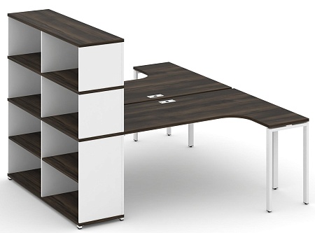 Рабочая станция с опорным стеллажом с надставкой высокой CN.DSA-208