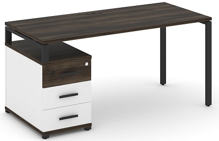Стол письменный с одной опорной тумбой CN.SP-304 B/W