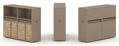 Набор №5. Тумба двойная + низкая надставка ES.NB.2N-5