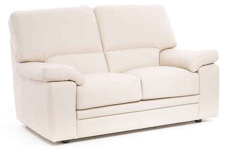 Диван 2 мест. кожа ELLA 2 Ivory 22042