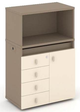 Набор №2. Тумба одиночная + низкая надставка ES.NB.1N-2