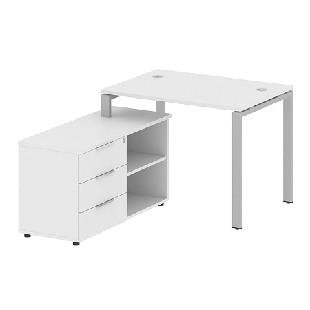 Рабочая станция с опорной тумбой левая БП.РС-СТС -2.1 Л