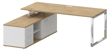 Стол руководителя с опорной греденцией , левый SK.SRG-200 (L)