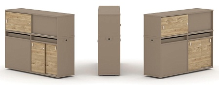 Набор №22. Тумба двойная + низкая надставка ES.NB.2N-22