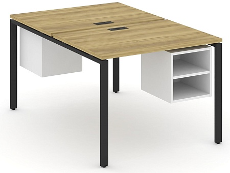 Рабочая станция двух сторонняя с подвесными тумбами на 2 места CN.DRS-105