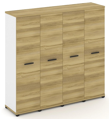 Шкаф четыре узкие секции, 4 ниши (4 фасада ЛДСП, 4 ниши) CN.STU-446 B/W