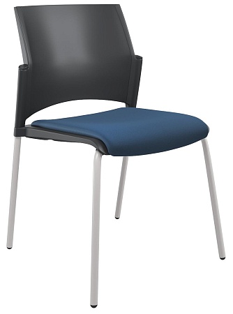 RESTART Стул, каркас Серый, Пластик Черный ЦБ-00014018