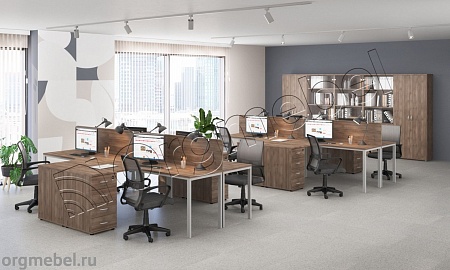 Стол эргономичный левый на металлокаркасе МП2 К 195