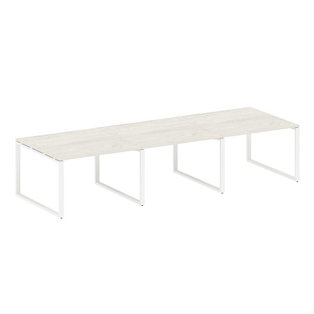 Переговорный стол (3 столешницы) на О-образном м/к БО.ПРГ-3.2