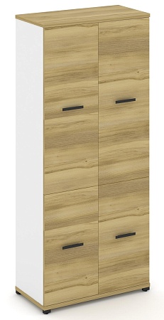 Шкаф одна широкая секция, 5 ниш (2 фасада ЛДСП, 2 ниши + 2 фасада ЛДСП, 3 ниши) CN.STS-512 B/W