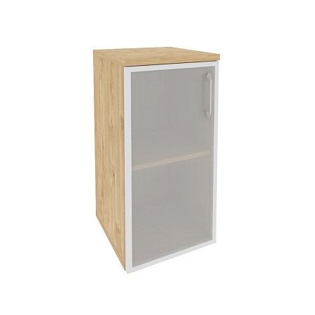 Шкаф низкий узкий левый (1 низкий фасад стекло в раме) O.SU-3.2R(L)