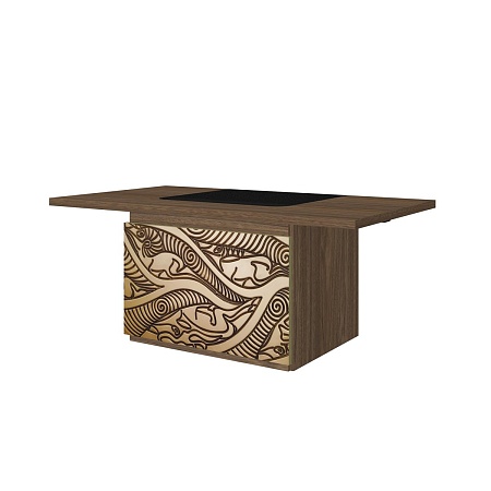 Стол руководителя с декоративным траверсом TS-180 + TS-100.4