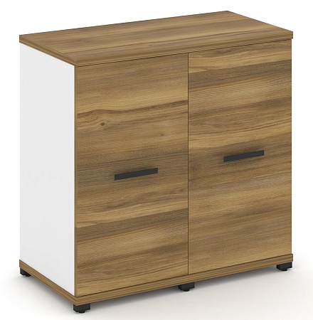 Шкаф две узкие секции, 2 ниши (2 фасада ЛДСП в раме, 2 ниши) CN.STU-223 B/W