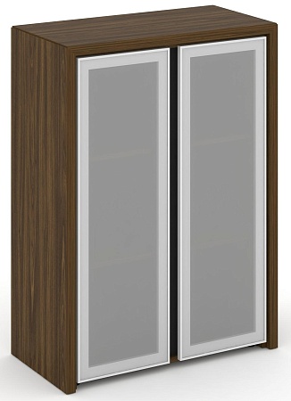 Шкаф средний широкий (2 средних фасада стекло сатин в раме) COR.ST-2.4R