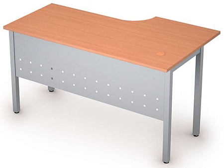 Стол на металлических опорах, экран металл 2МК.142L
