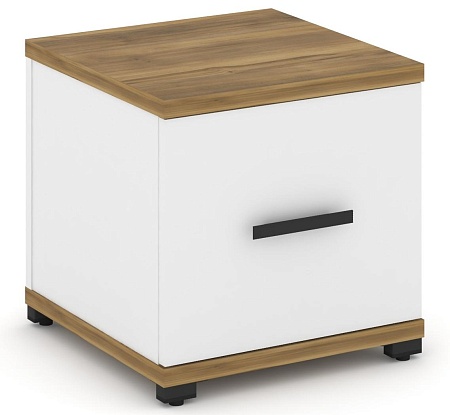 Тумба приставная 1 распашной фасад. CN.TUP-004 B/W
