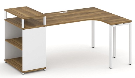 Стол эргономичный с опорным стеллажом с верхним горизонтом правый CN.SA-203(R)