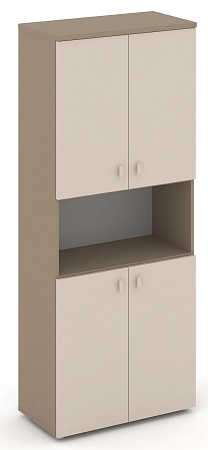 Шкаф высокий широкий (4 низких фасада ЛДСП) ES.ST-1.5