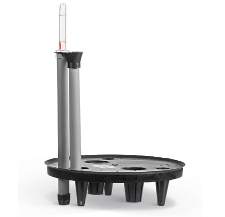 Кашпо TREEZ Effectory Stone Низкий прямоугольник Тёмно-серый камень д-100, ш-45, в-45 см