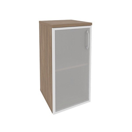 Шкаф низкий узкий левый (1 низкий фасад стекло в раме) O.SU-3.2R(L)