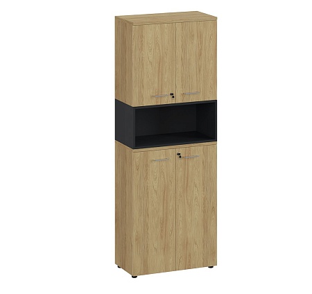 Шкаф высокий составной FLEX 221 hinged/open