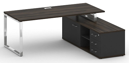 Стол руководителя с опорной греденцией, правый SK.SRG-200 (R)