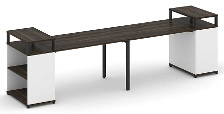 Рабочая станция с опорными стеллажами с верхними горизонтами CN.ORS-206