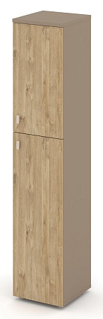 Шкаф высокий узкий правый (1 средний фасад ЛДСП + 1 низкий фасад ЛДСП) ES.SU-1.8(R)