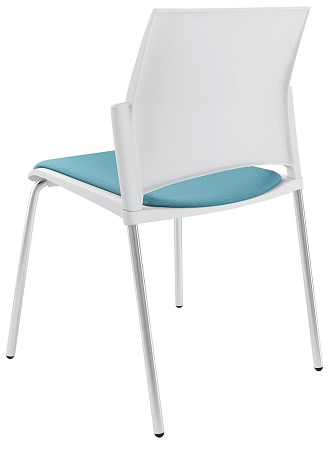 RESTART Стул, каркас Хром, Пластик Белый ЦБ-00014008