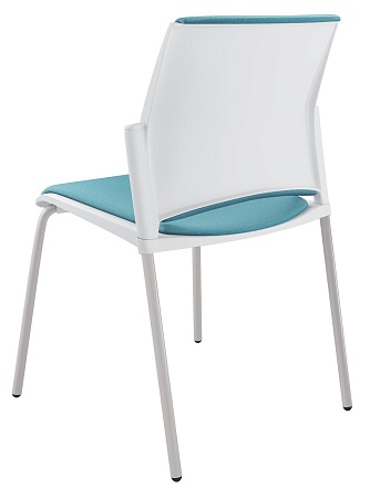 RESTART Стул, каркас Серый, Пластик Белый ЦБ-00014013