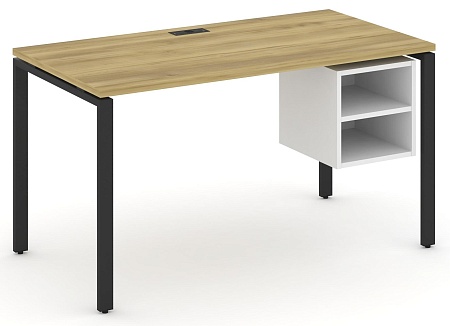 Стол рабочий с подвеснй тумбой с двумя открытыми нишами CN.SP-107