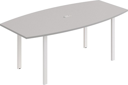 Стол для переговоров фигурный на металлокаркасе UNO А4 Б1 111 БП