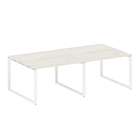 Переговорный стол (2 столешницы) на О-образном м/к БО.ПРГ-2.2