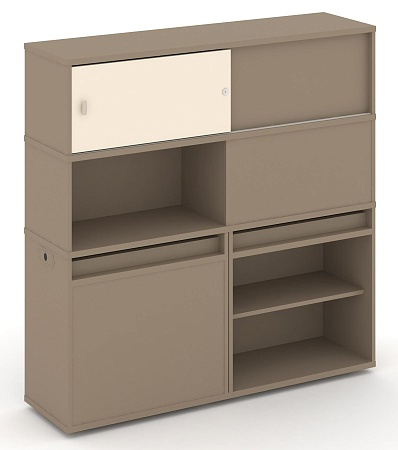 Набор №29. Тумба двойная + высокая надставка ES.NB.2V-29