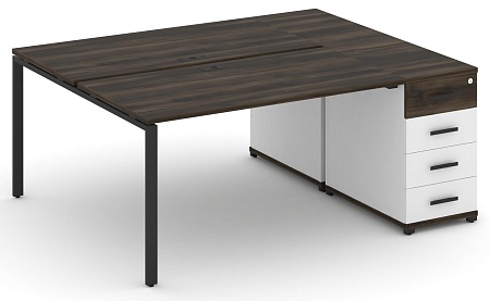 Рабочая станция с одной опорной тумбой CN.DRS-403 B/W