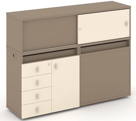 Набор №17. Тумба двойная + низкая надставка ES.NB.2N-17