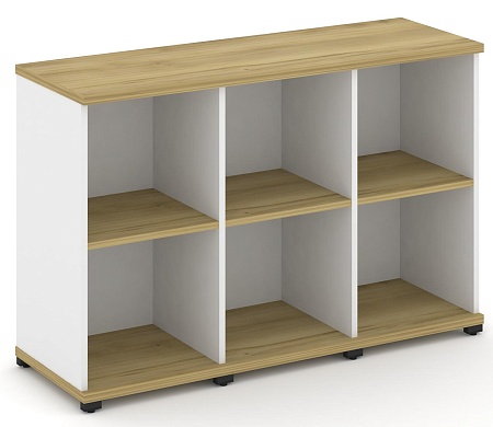 Стеллаж три узкие секции, 2 ниши CN.STU-230