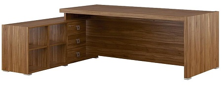 Стол письменный на опорной тумбе, левый SOL297114