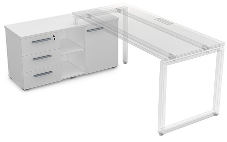 Тумба с 3-мя ящиками и дверкой 9Т.006