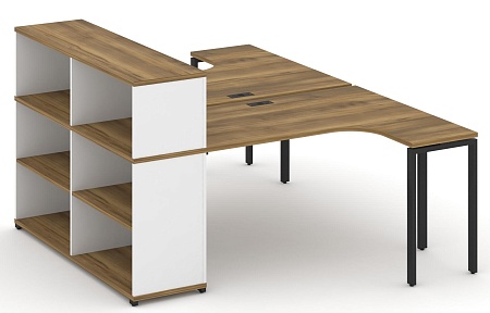 Рабочая станция с опорным стеллажом с надставкой низкой CN.DSA-205