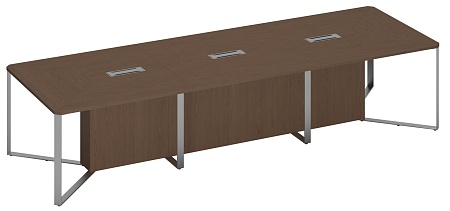 Стол для переговоров составной 3-секционный ВЛ 105 ДТ ДТ ДТ ХР
