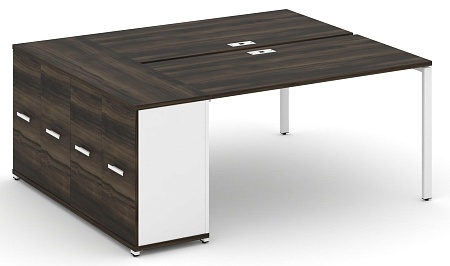 Рабочая станция с опорным распашным шкафом CN.DRS-219 B/W