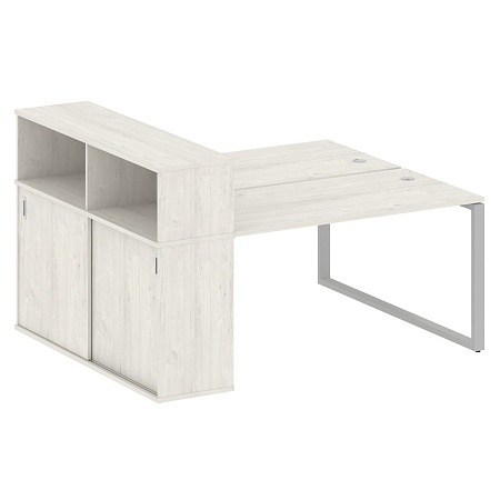 Рабочая станция на О-образном м/к с опорным шкафом-купе БО.РС-СШК-2.3