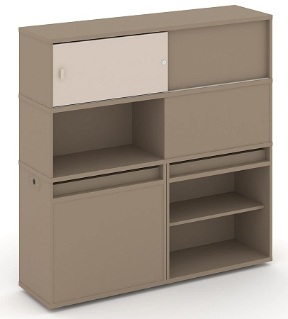 Набор №29. Тумба двойная + высокая надставка ES.NB.2V-29