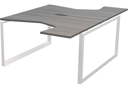 Бенч эргономичный на 2 рабочих места на металлокаркасе НТМП.О.Б2-060