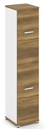 Шкаф одна узкая секция, 5 ниш  фасад ЛДСП  на 3 ниши + фасад ЛДСП, на 2 ниши) CN.STU-515 B/W