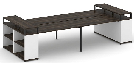 Рабочая станция с опорными стеллажами с верхними горизонтами CN.DRS-251