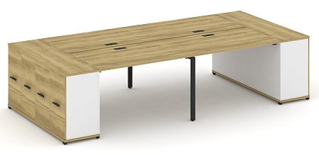 Рабочая станция с опорными распашными шкафоми CN.DRS-262 B/W